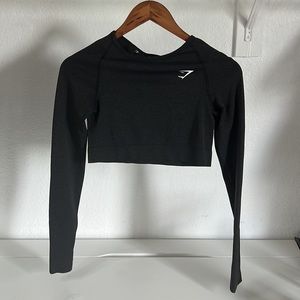 GYMSHARK CROP LONG SLEEVE TOP